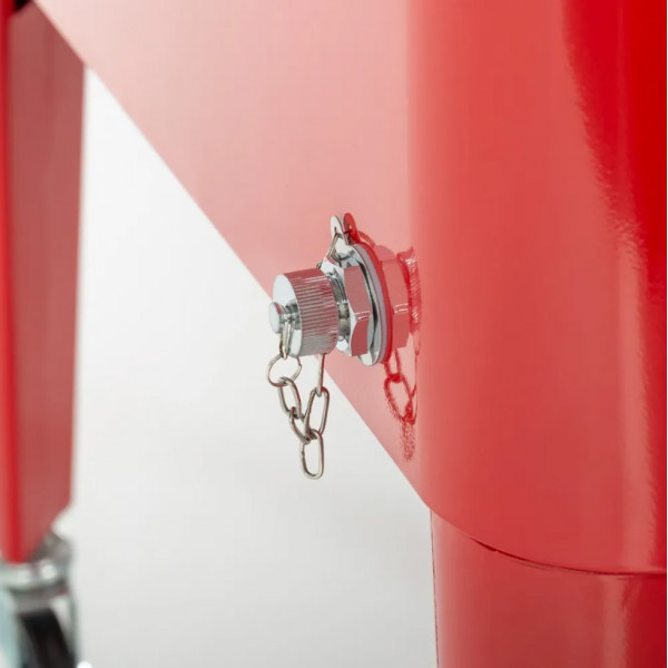 Nevera vintage roja de metal con ruedas Al. 77 cm FRESH Fresh