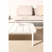 Conjunto lounge Matrix blanco 3 sofás + mesa