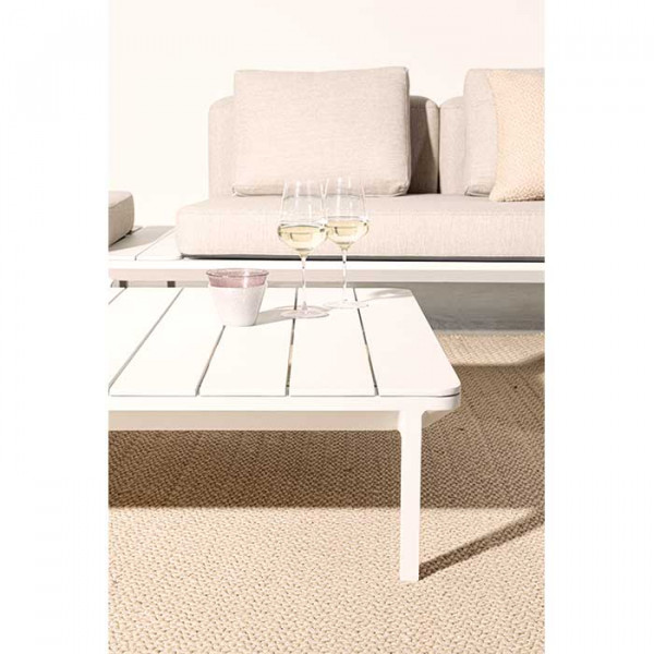 Conjunto lounge Matrix blanco 3 sofás + mesa