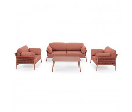 Conjunto Pardis Sierra sofá 2p + sillón + mesita auxiliar