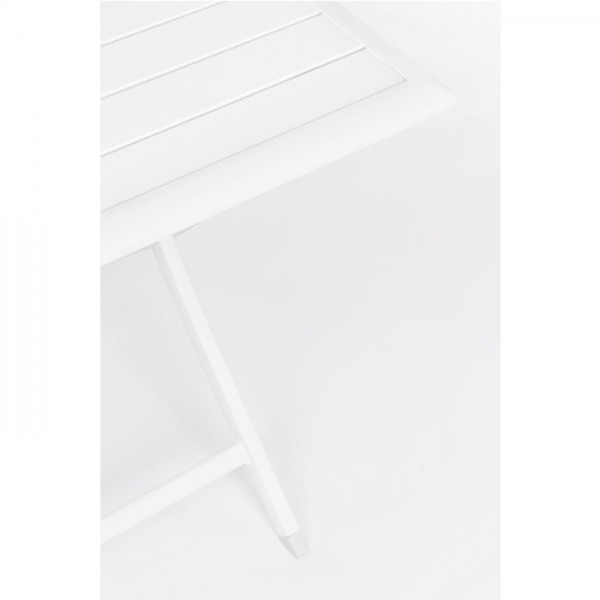 Mesa plegable Elin 70x70, color blanco