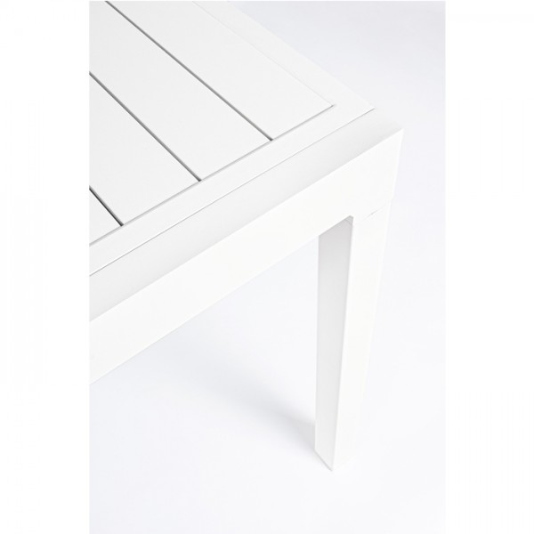 Mesa extensible Pelagius 83-166x80, color blanco