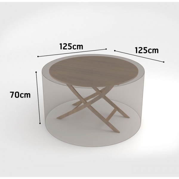 Funda mesa redonda 125 x 125 x h.70 cm Nortene